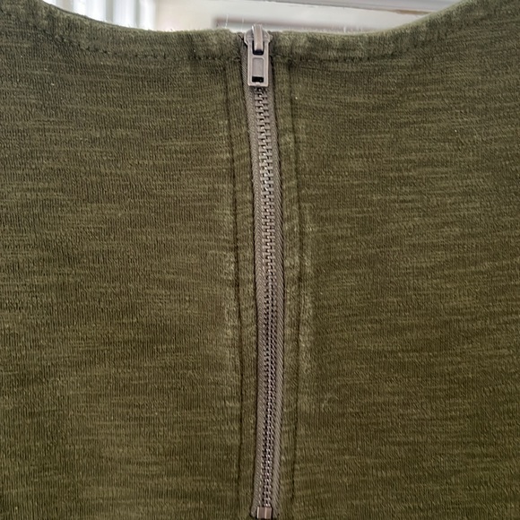 NWT Spanx textured panel leggings forest green M and top L - Picture 10 of 10
